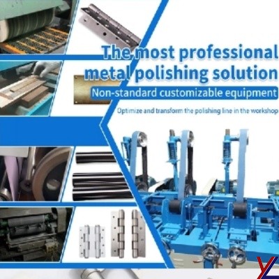 Автоматический шлифовальный станок для дверных петель конвейерного типа.