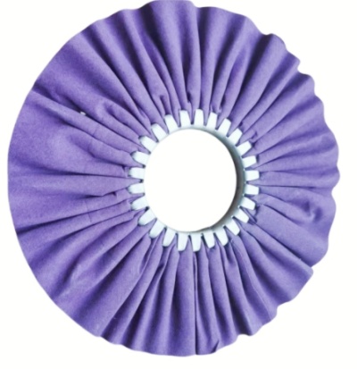 Purple cloth polishing wheel. Purple cloth polishing wheel.