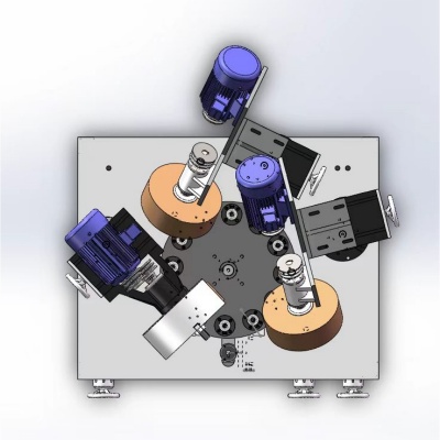 3-set polishing wheel grinding head polishing machine