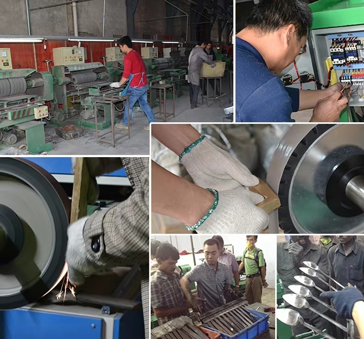 Stainless steel cutlery (spoons, forks, knives) polishing machine Stainless steel cutlery (spoons, forks, knives) polishing machine