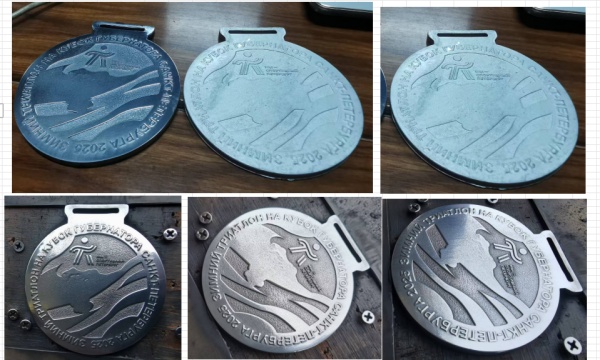 Medal polishing finish