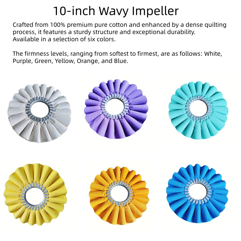 Wavy-design polishing wheel